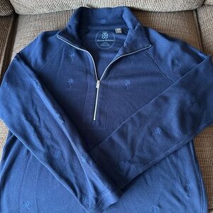 Tommy Bahama Navy Zip-Up Sweater